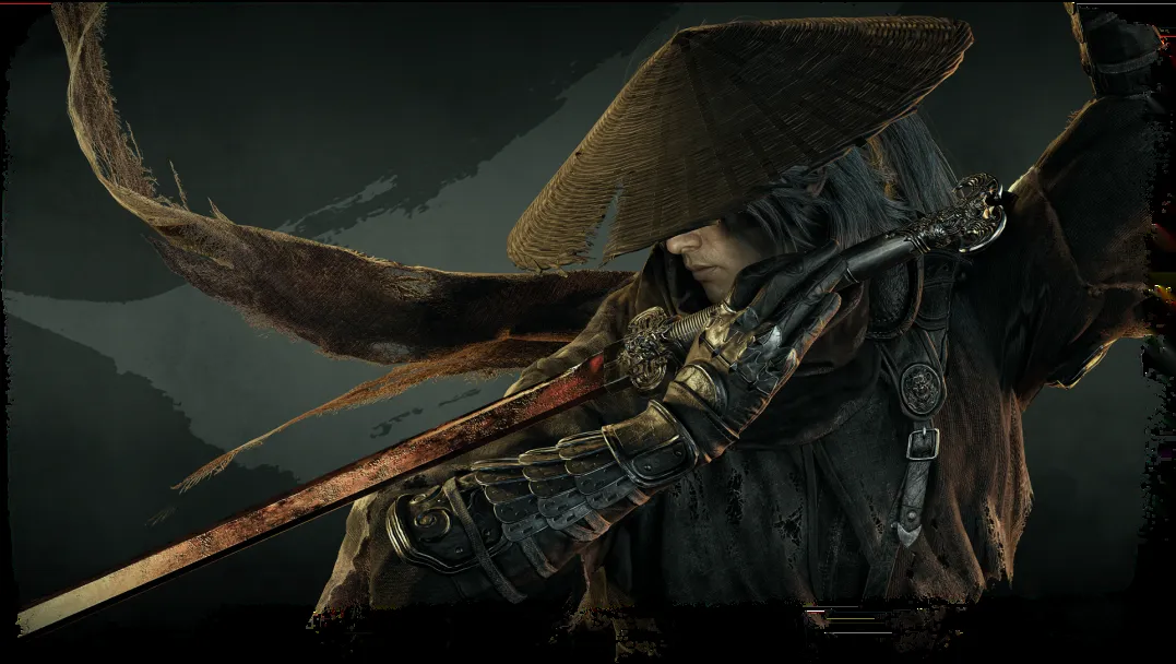 Phantom Blade Zero official key art of Soul in a straw hat holding his blade